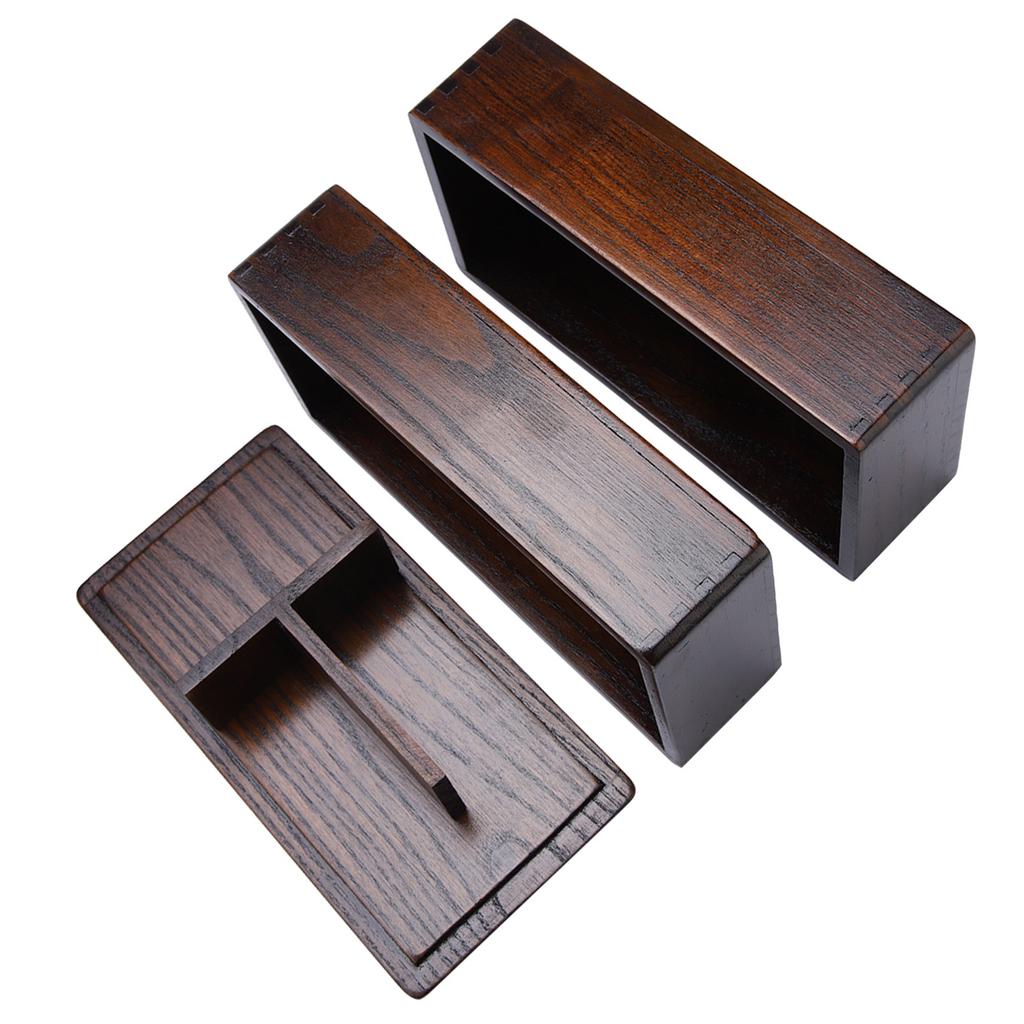 Holz-Lunchbox, doppelstöckiger Lebensmittelbehälter, tragbar, Sushi für die Schule, , Picknick, gute Wärmeisolierung, geruchlos, mit 3 Fächern, idl