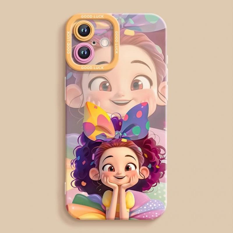 

Принцесса Подходит для Чехла для Телефона Apple 16promax, Аниме 15plus, Мультяшный 14, Силиконовый Мягкий Чехол и 13mini Apple 16PRO