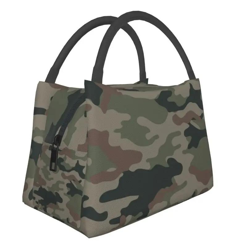 Camo Thermal Insulated Lunch Bag Women Arm Military Camouflage Portable Lunch Container Multifunction Meal Food Box
