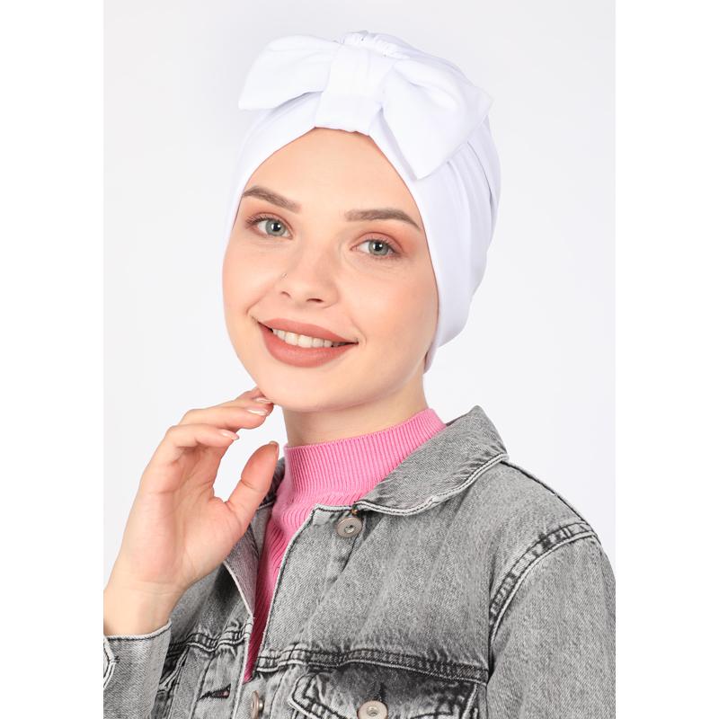 

Miray Plain Bow Bone White One Size белый