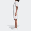 Adidas Originals Casual Fashion American Vintage Breathable Long Short Sleeve Dress Women dresses White CZ8333