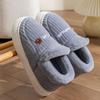 Men's and Women's Thickened Cotton Slippers: Fleece-Lined, Heel-Covering, Warm Indoor Shoes for Winter.