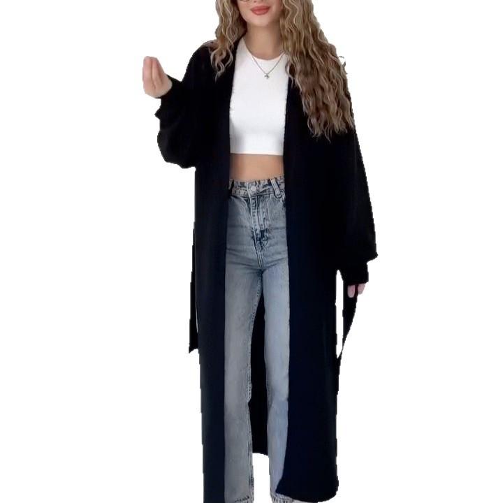 2025 Cross-border European and American Style Women's Clothing Amazon Loose Lazy Versatile Knee Jacket Casual Fashion Suit