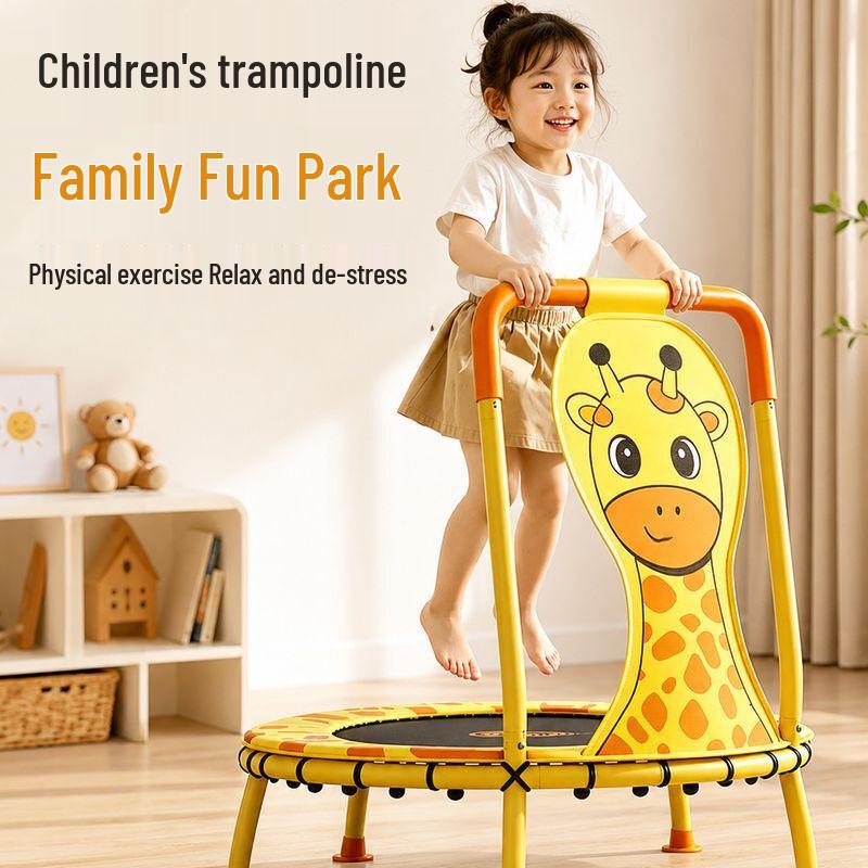 Foldable Indoor Trampoline with Safety Handrail 40-inch