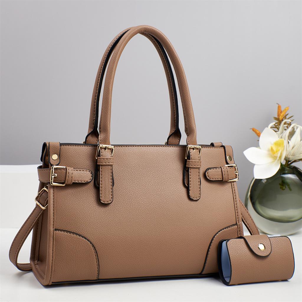 Crossbody Purses and Handbags For Women PU Leather Satchel Tote Lady Top Handle Shoulder Bags with Matching Clutch Wallet