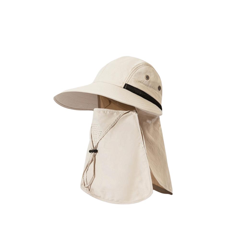 Large Brimmed Sun Hat Full Face Coverage Wide Brim Hat Casual Neck Flap Cap Men Women