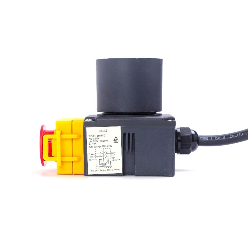 Industrial 250V 16A Push Button Switches Robusts Electromagnetic Power Switches Quick Installation for Log Splitters