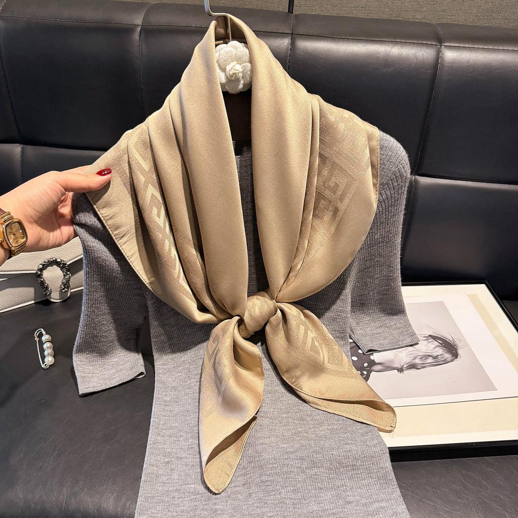 90 Minimalist Silk Scarves Women'S High-End Spring Summer Versatile Sports Style Scarf Tie Scarf