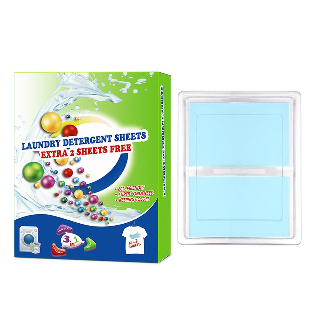 Nano Concentrated Laundry Tablets Portable Laundry Paper Deep Cleaning Laundry Tablets