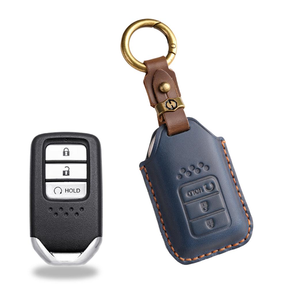 Retro Key Cover Is Suitable for Honda Key Bag CRV Lingpai XRV 10th Generation Civic Accord Crown Fit Leather.