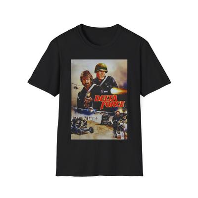 Delta Force Movie Poster Retro T-Shirt For Men  Women Chuck Norris Tee Unisex T-Shirt