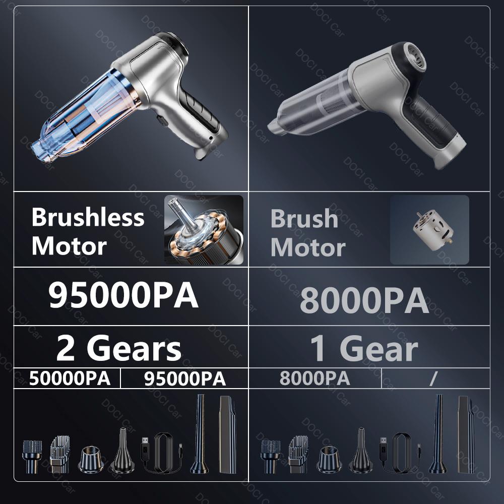 Bezprzewodowy Odkurzacz Samochodowy Mocny Dmuchany Bezprzewodowy Przenośny Odkurzacz Robot Samochodowy i Domowy Podwójnego Użytku Ręczny Mini Odkurzacz