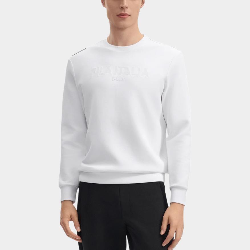 New FILA Lifestyle Sweatshirt Men's Standard White F11M443208FWT