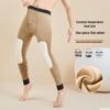 Men's Fleece-Lined Thermal Pants with Knee Pads