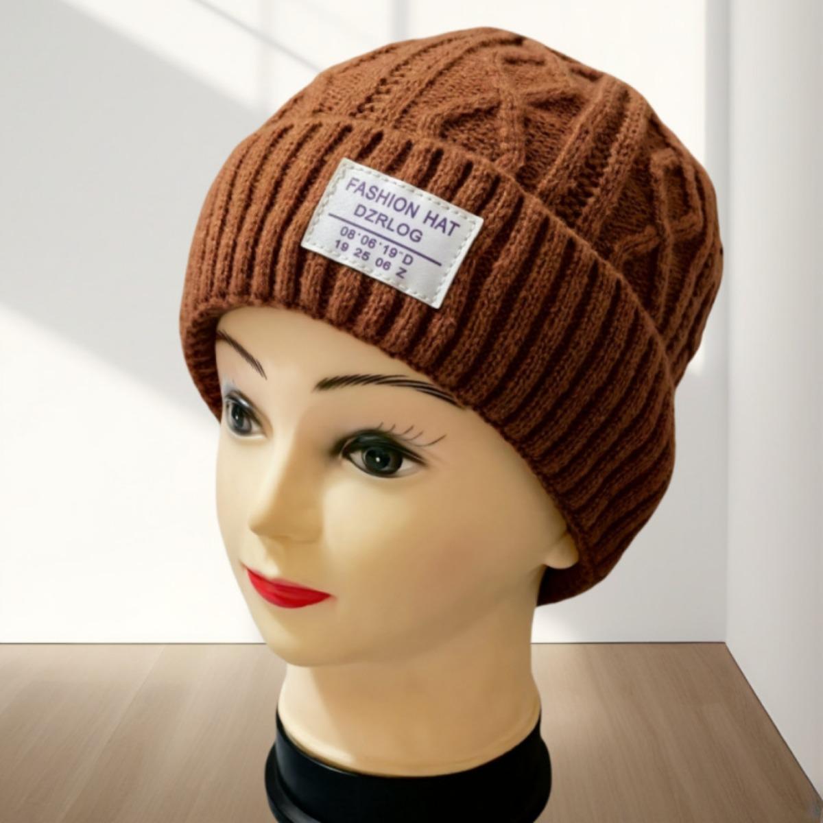 

Warm Hat, Unisex, Ear Protection Hat, Outdoor, Cold Proof, Thickened Velvet, Knitted, Woolen Hat хакі