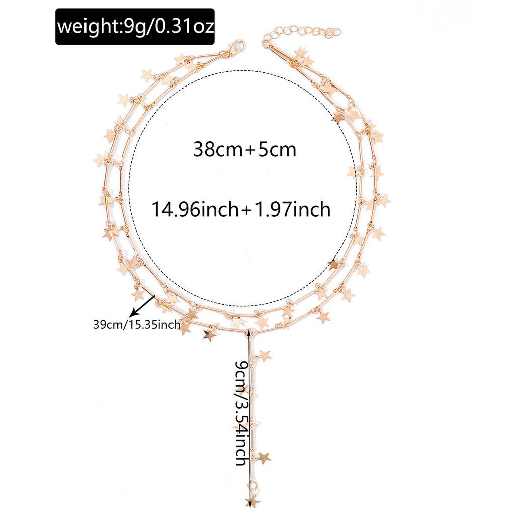 Sternennacht Anhänger Halskette Mit Langen Quasten Für Damen Und Stil
