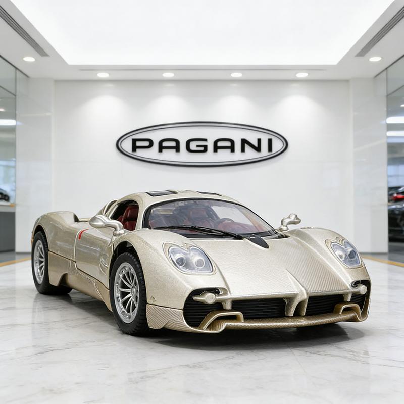 

1:32 Pagani Utopia Alloy Die Cast Toy Car Model Sound and Light Pull Back Children s Toy Collectibles Birthday gift серый