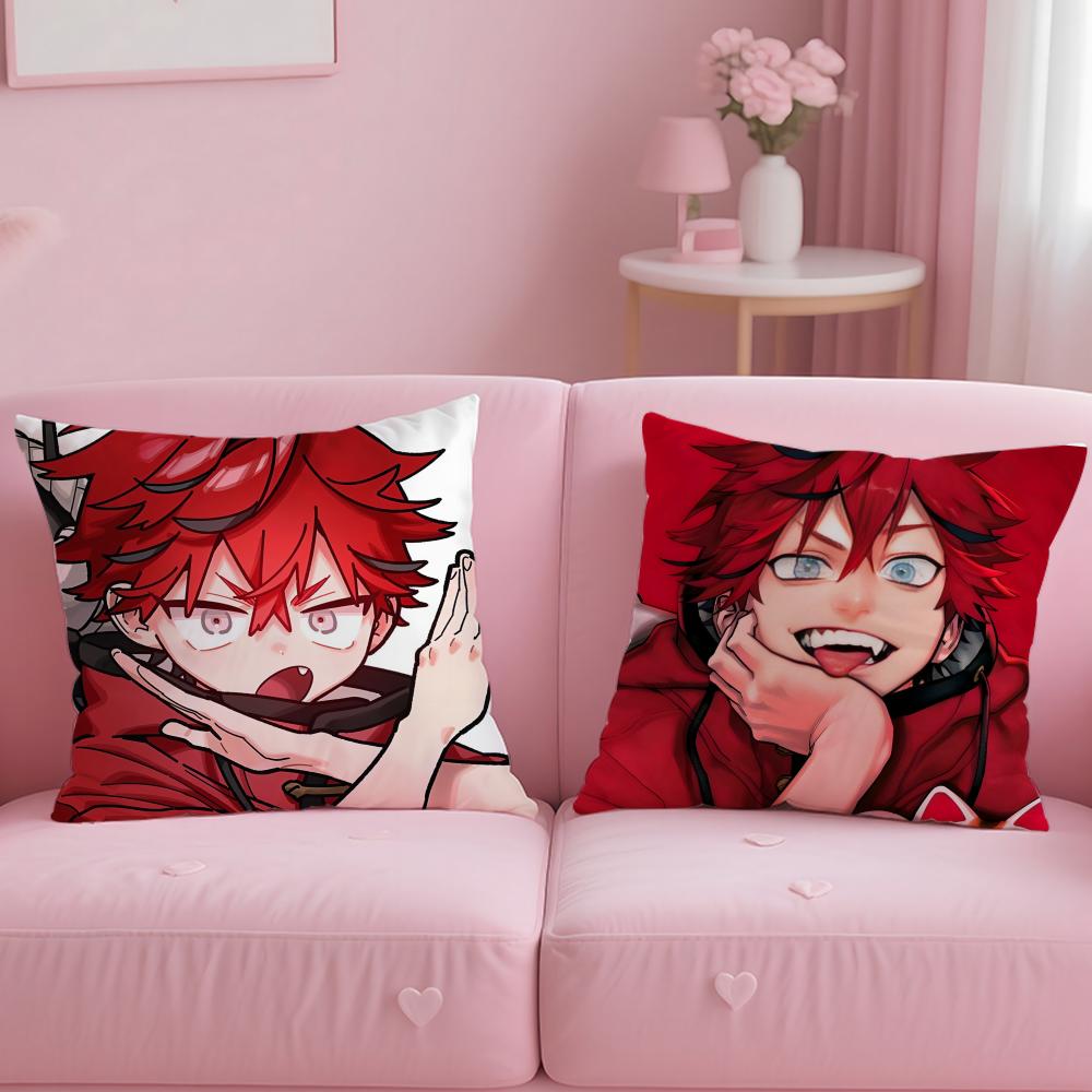 Fashion Ggokurakugaiew Cushion Cover Soft  EasyWash Pillow Case  Versatile for Couch Bed Travel and Office
