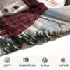 snowman Print Flannel Blanket, High quality Comfortable for All Seasons, Home Decor, Warmth and Comfort, Perfect for Christmas Gifts