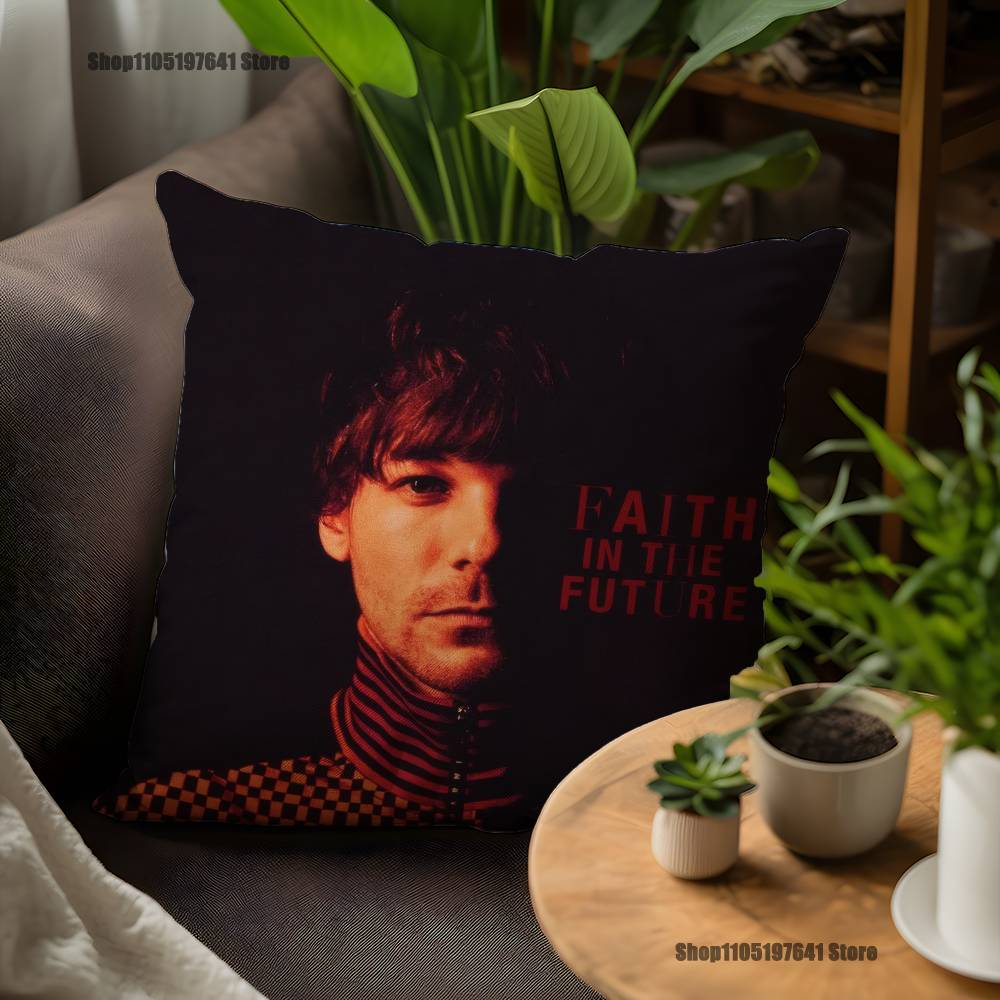 Louis T-TomlinsonS Singer Pillow Case For Sofa Decor Car Office Room Printing Cushion Cover Decorations and Protector