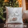 Home Decor Christmas Winter Scenes Pillow Covers Decor Pattern Cushion Cover Suitable for Sofa Bedroom Car Pillow Cover