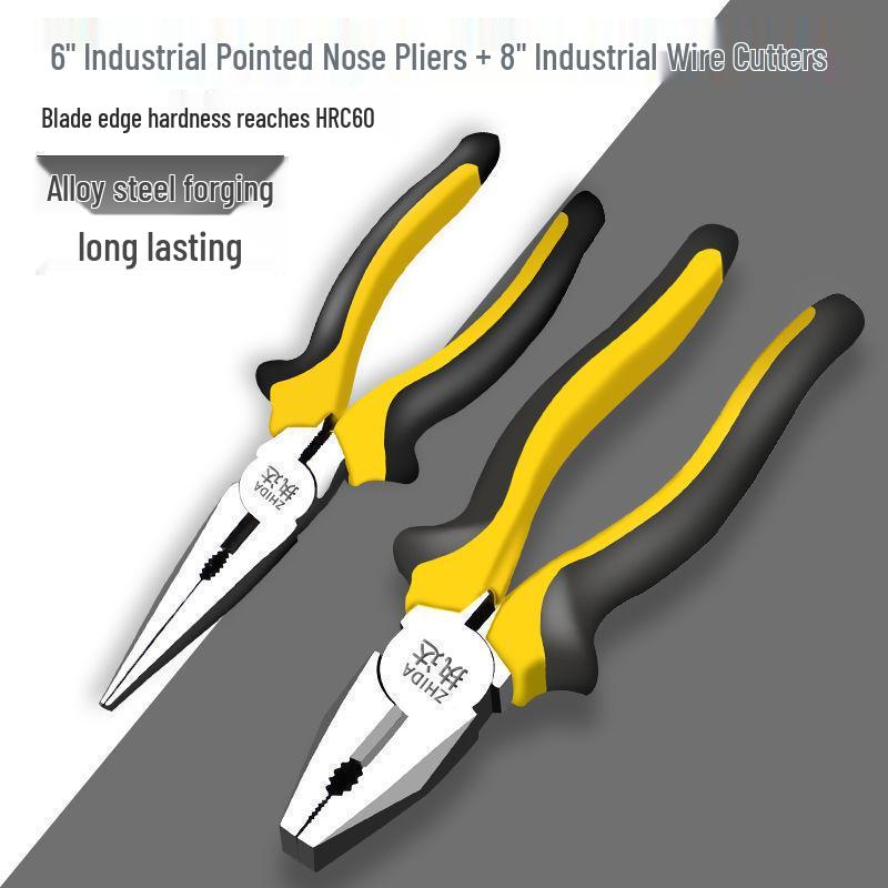 Knipex Electrician's Multifunctional Needle Nose & Diagonal Cutting Wire Stripper Pliers
