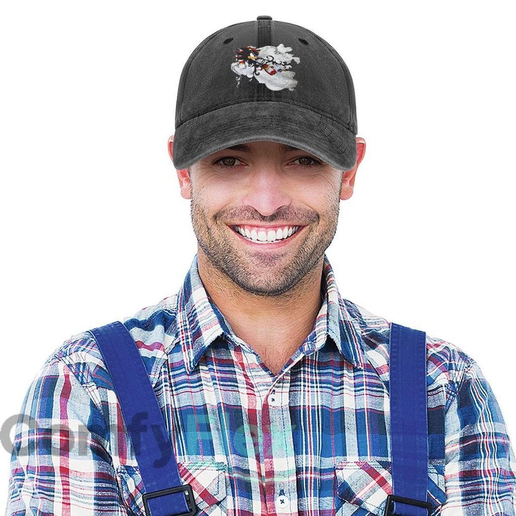 Shadow the Hedgehog Art Fashion Washed Baseball Cap Outdoor For Womens Unisex Female Beach Dad Hat Hip Hop