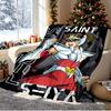 Saint Seiya Pattern Blanket for Home Decoration, Bed, Sofa, Car Travel, Camping, Suitable for All Seasons, Birthday Christmas Gift