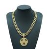 Hot-selling World Cup Full Diamond Football Alloy Pendant for Men, Cuban Chain, Manufacturer's Necklace Jewelry In Europe and America