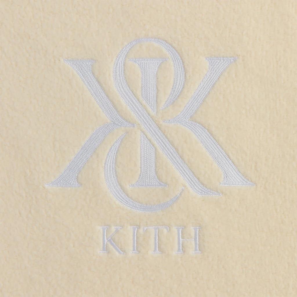 Kith Nelson  Crest American Vintage Color Blocked Long Sleeve Hoodie Men Hoodies Light-Gray KHM032367-002