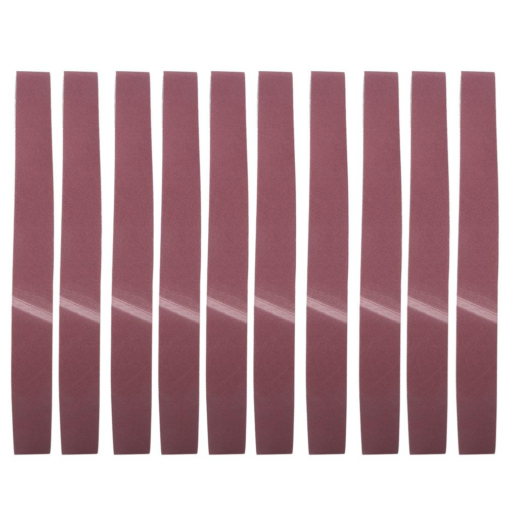 10 PCS Abrasive Sanding Belt Circular Grinding Belt 1220x50mm Aluminum Oxide GXK51 B(120#)