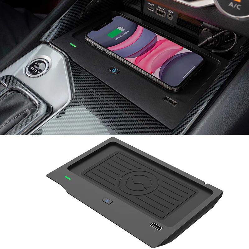 10W QI Car Wireless Charger Phone Charger Charging Pad Panel Trim for Nissan Teana J33 Altima L33 2019 2020 2021 Accessories