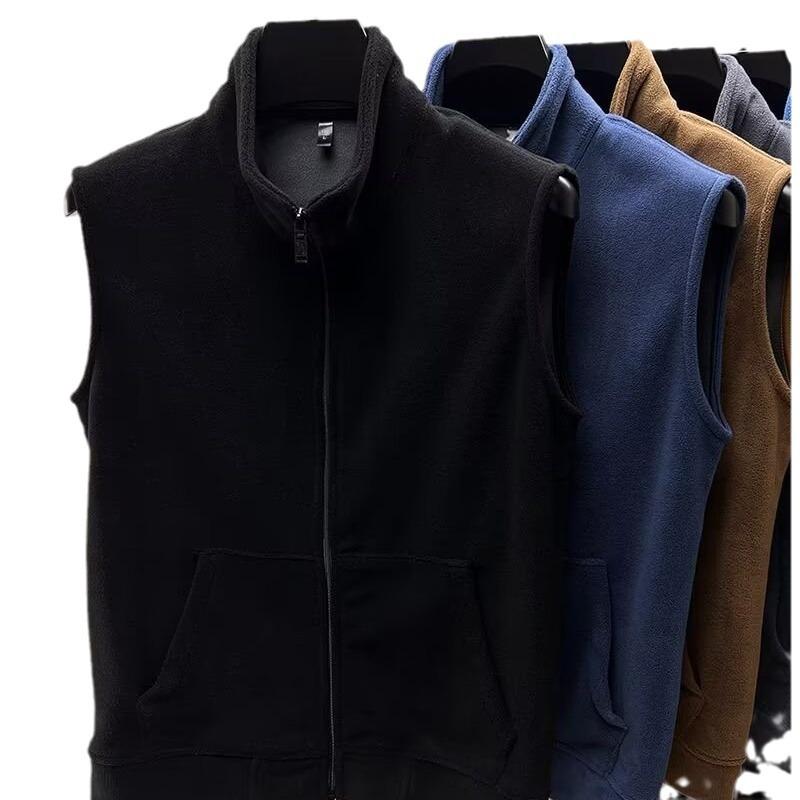 Vesta din fleece pentru bărbați în stil japonez Vestă casual pentru primăvară toamnă