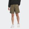 Adidas Solid Color Logo Embroidered Elastic Waist Straight Shorts Men Bottoms Olive-Green IA9418