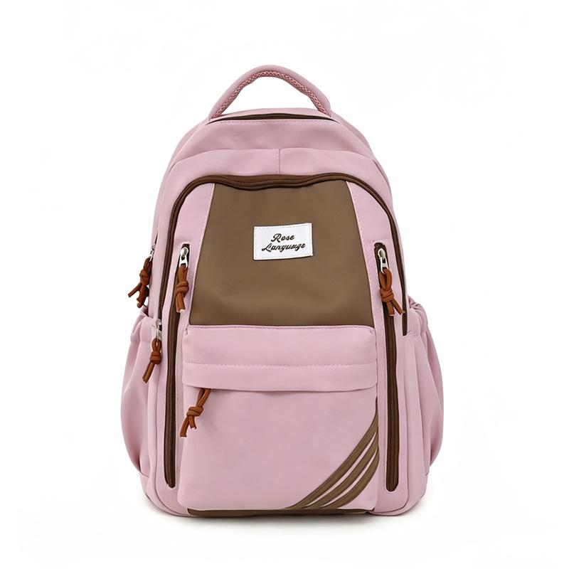 Schoolbag New Female Campus Simple Large Capacity Junior High School High School Student Backpack Leisure Large Capacity Backpack