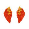 Exaggerated Style Enamel Flower-shaped Earrings for Women, Ear Ornaments