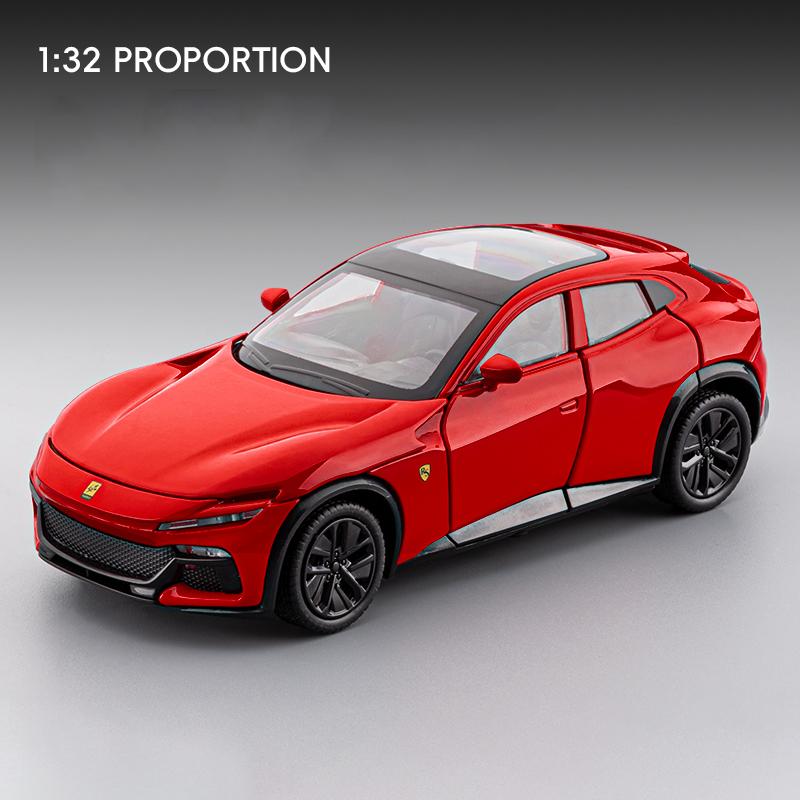 1/32 Volkswagen Purosangue SUV Legierungsmodell Auto Spielzeug Diecasts Metallguss Sound und Licht Auto Spielzeug für Kinder Fahrzeug