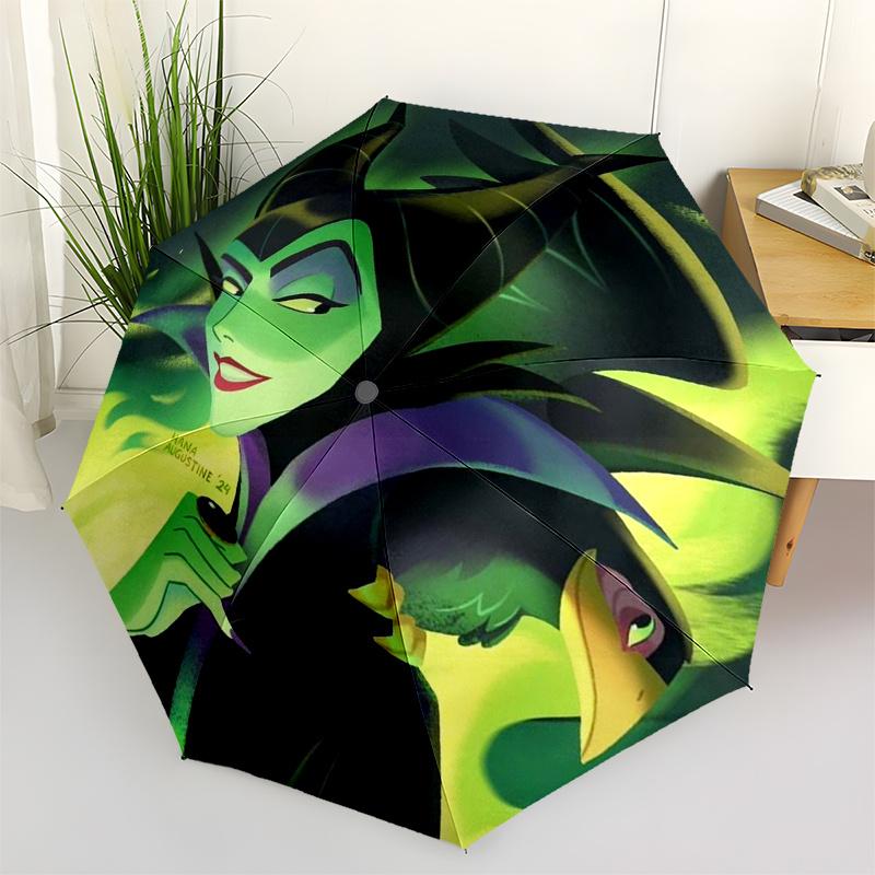 

Villain Themed Travel Umbrella-8 Ribs Automatic Opening and Closing, Portable Folding Design, Compact and Stylish Umbrella Suitable for Outd