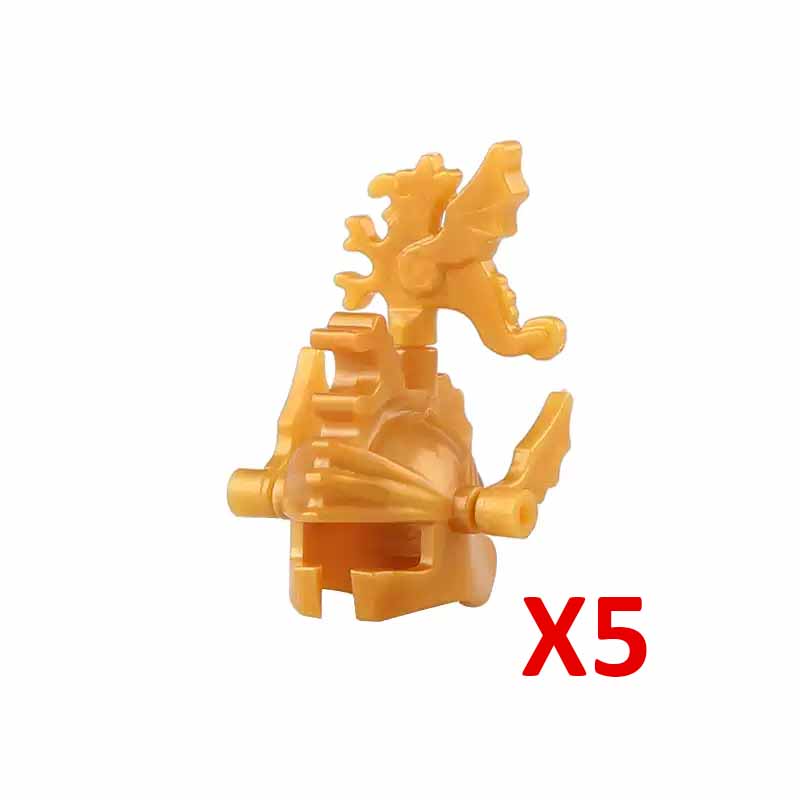 MOC Medieval Knights Building Blocks Accessories Plumes Pauldron Fence Helmet Shield Plush Cloak Soldier Weapons MOC Mini Bricks