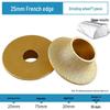 French Edge Diamond Grinding Wheel for Marble and Quartz Tile Rounding