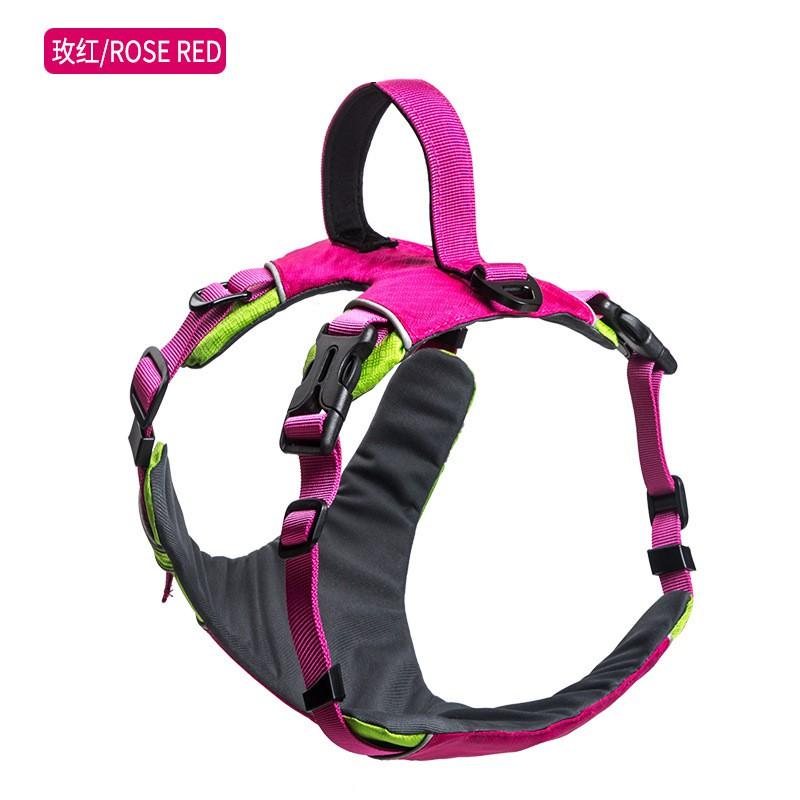 Lightweight Waterproof Dog Harness With Dual-Strap Design Reflective Safety Strip Adjustable Fit Medium To Large Breeds