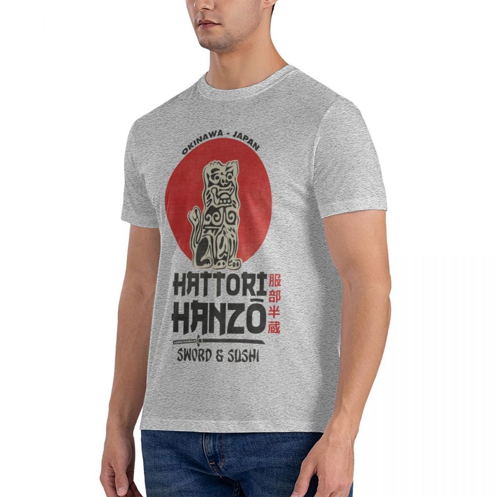 Hattori Hanzo Kill Bills Printed T-Shirt Funny Mens Short Sleeve Loose Oversized Tees