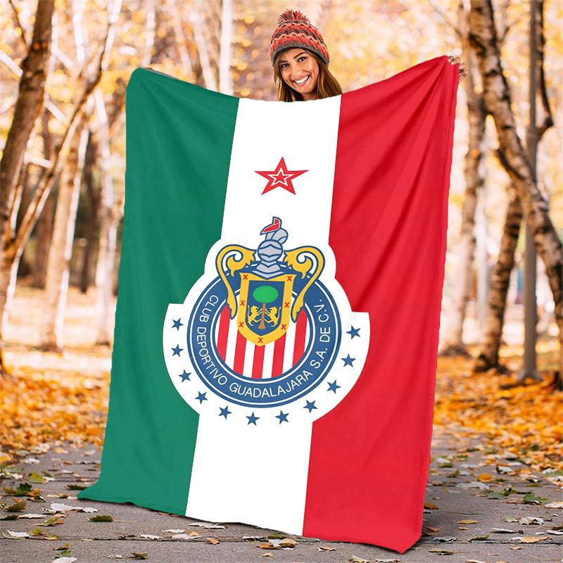 USA FC Flannel Blanket Soft All-Season Throw, Design for Camping, Car Travel, Hiking Sofa, Bed, Office Perfect Gift for Parties