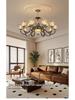 Modern Minimalist Copper Chandelier for Living Room, Restaurant, and Bedroom