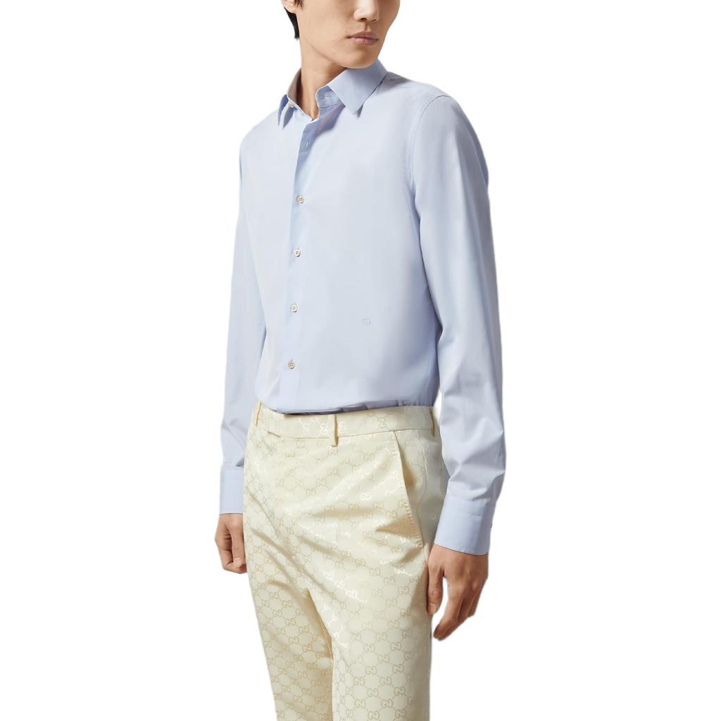 GUCCI Lido Shirt Men's Light Blue 699550-ZAJOL-4910
