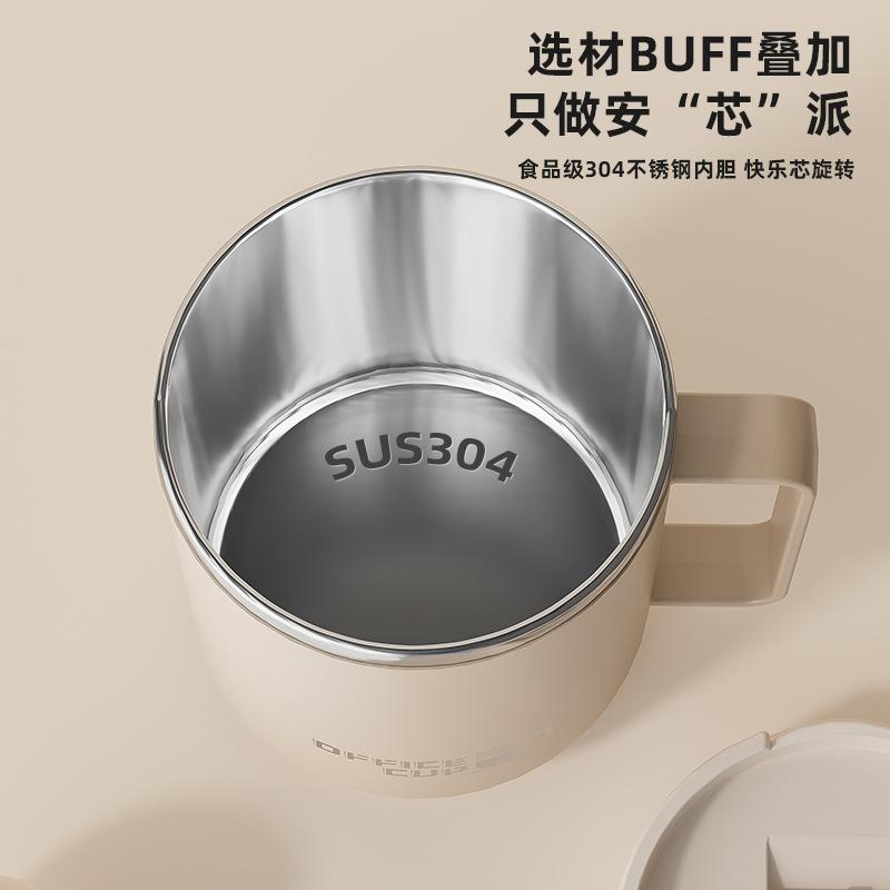 304 Stainless Steel Coffee Cup Wind High Value Office Water Cup Household Water Cup Hand Cup