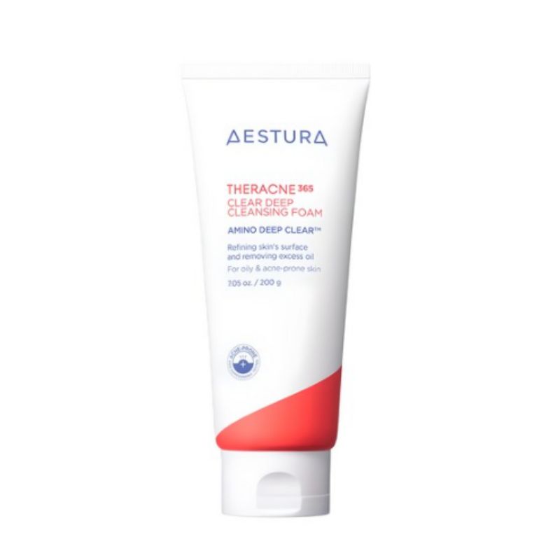 AESTURA Theracne365 Clear Deep Cleansing Foam 200g – Deep Pore Cleansing Facial Cleanser for Oily & Acne-Prone Skin