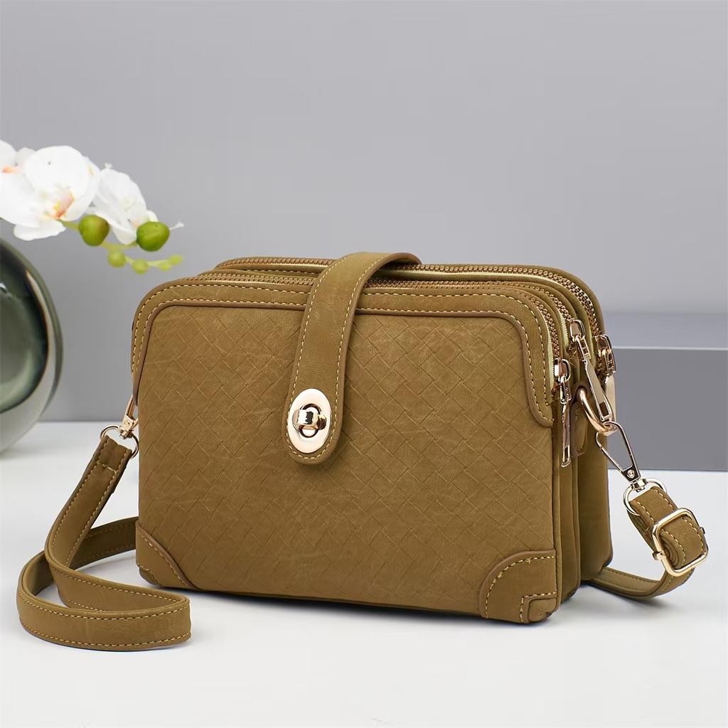 Nowa Modna Torebka z Delikatnym Zapachem Makaronik Casualowa Diamentowa Torba na Ramię Wielowarstwowa o Dużej Pojemności Torba Listonoszka