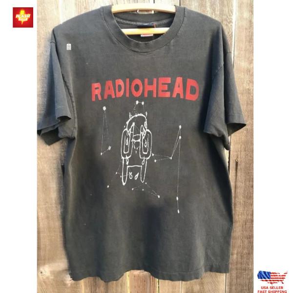 Trending Radiohead 2001 World Tour Graphic Charcoal Unisex T-Shirt S-5XL Limited Unisex T-Shirt M