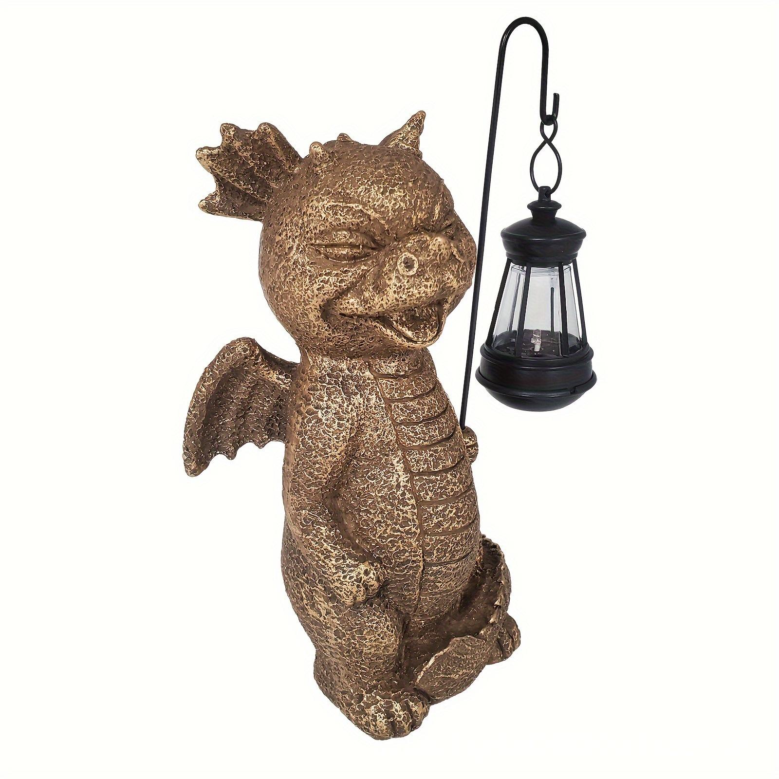 

JYL TS/141,Hot New Resin Dinosaur Carrying Lantern Solar Light for Garden Balcony Home Decor Craft One Size пастельні пурпурового кольору